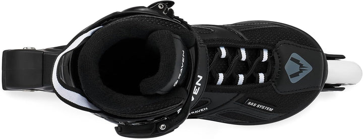 Raven Pulse Black/Mint 2in1 Verstellbare Schlittschuhe und Inline Skates - Inliner für Kinder und Er