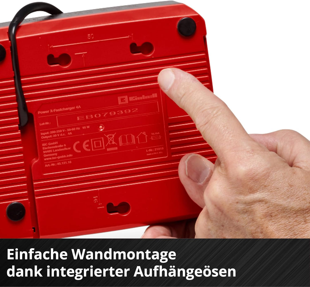 Original Einhell Starter Kit 5,2 Ah Akku und Fastcharger Power X-Change (Li-Ion, 18 V, 80 min Ladeze