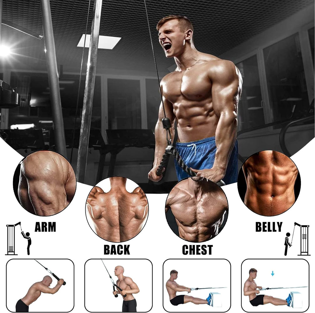 Taeku Kabelzug Fitness Professionelle Kabel Maschine System Home Gym Trizeps Latzug Arm Krafttrainin