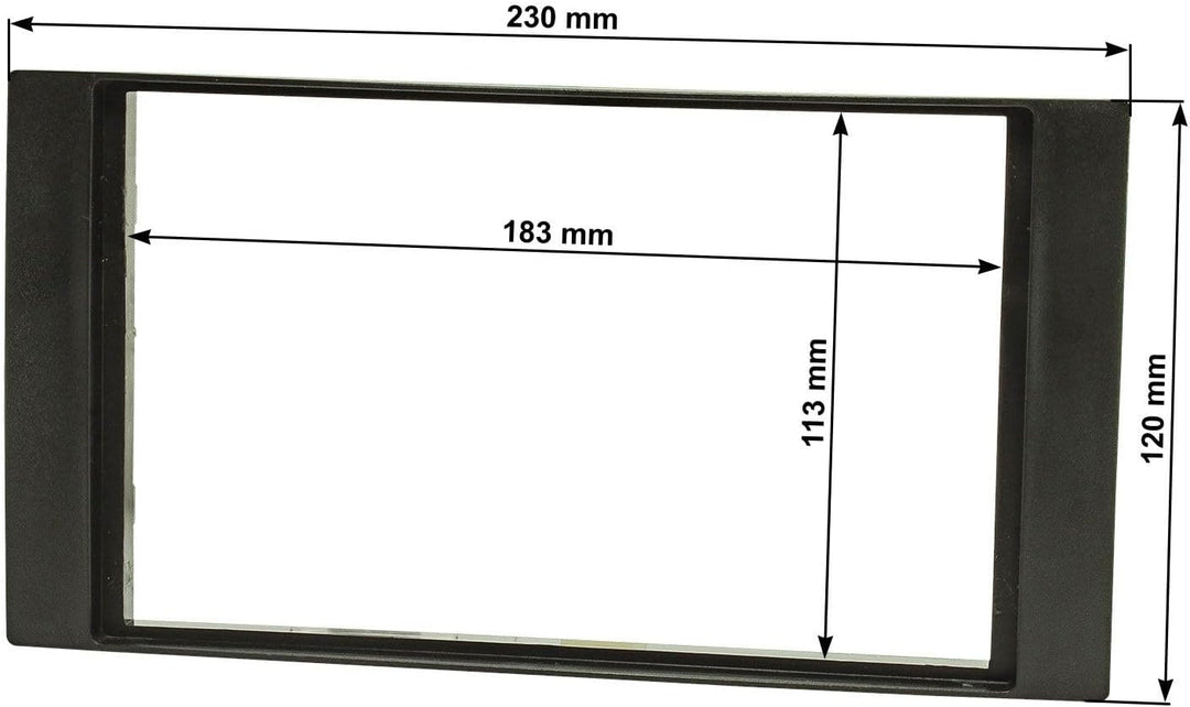 tomzz Audio 2415-069 Doppel DIN Radioblende Set kompatibel mit Ford Focus 2 Fiesta C-Max S-Max Galax