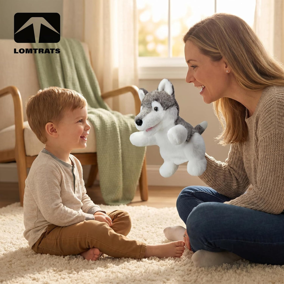 2026 Tierhandpuppen für Kinder,Kleinkind enthält Wolf,Tiger,Löwe,AFFE und bewegliche offene Münder,p