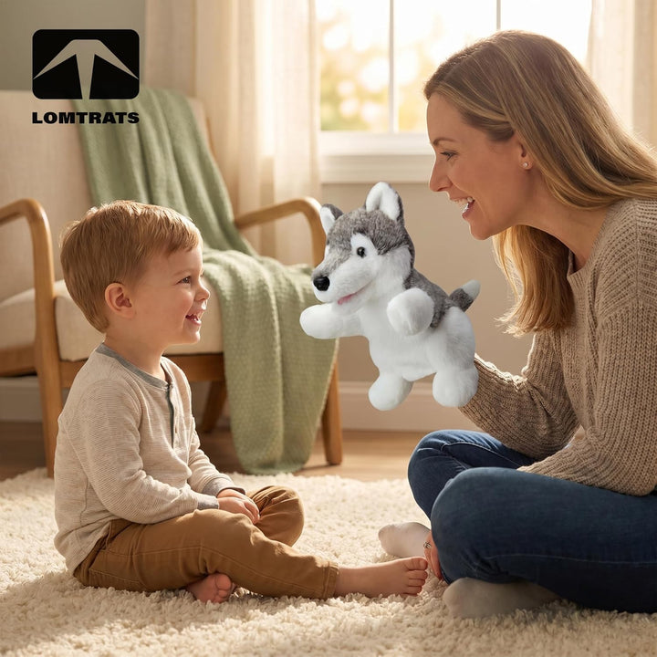 2026 Tierhandpuppen für Kinder,Kleinkind enthält Wolf,Tiger,Löwe,AFFE und bewegliche offene Münder,p