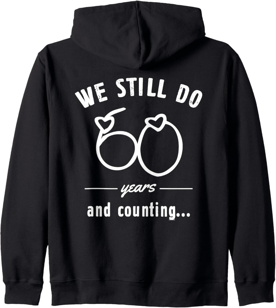 60 Years Wedding Anniversary Couple Matching Funny Marriage Kapuzenjacke