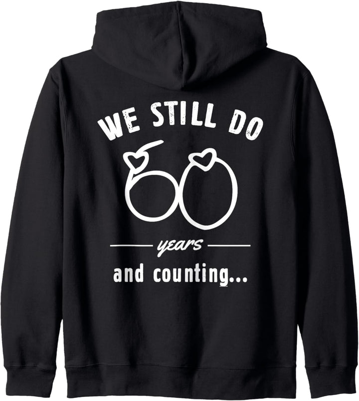 60 Years Wedding Anniversary Couple Matching Funny Marriage Kapuzenjacke