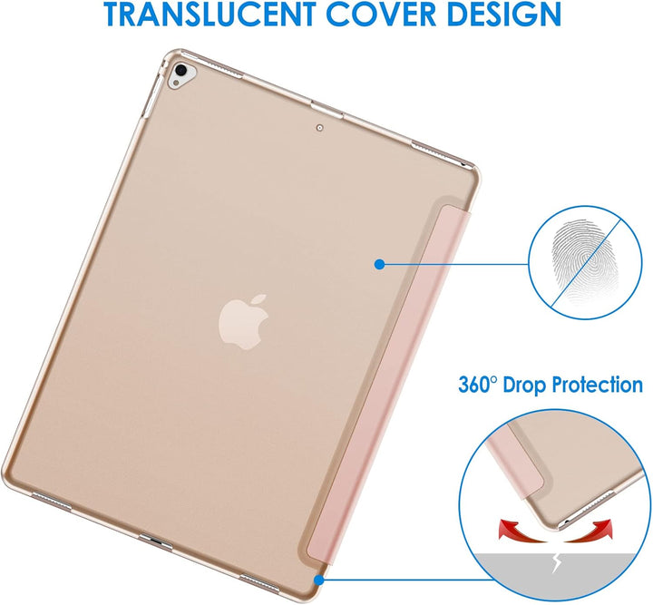 JETech Hülle für iPad Pro 12,9 (1. und 2. Generation, Modell 2015 und 2017), Schutzhülle mit Auto Sc