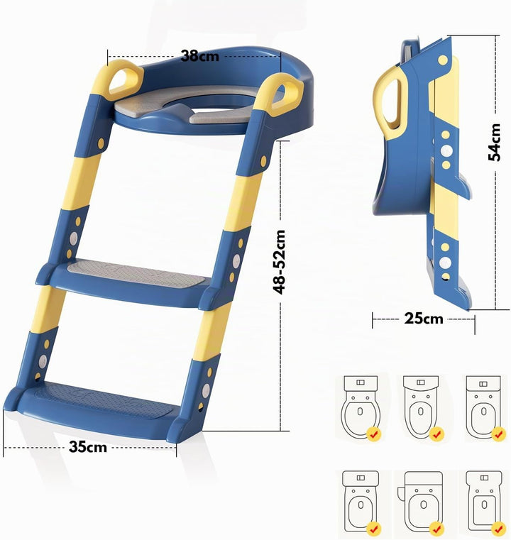 toilettensitz kinder mit treppe Toiletten Training faltbar und Tragbar Tritthocker für Kinder oder U