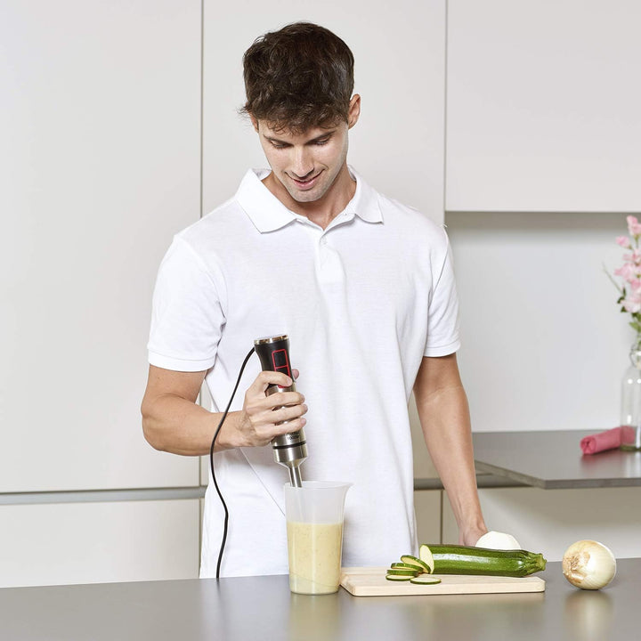 Solac Pro Chef 1000 Stabmixer, W, Edelstahl 1000W | 3 Zubehör, 1000W | 3 Zubehör