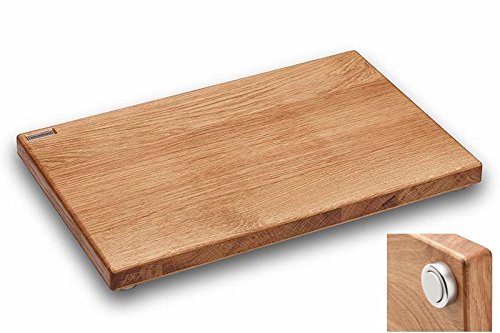 Schneidboard Eiche - Design Schneidebrett Aus Massivem Holz - Made in Germany - 45x29x3,8 cm, Eiche