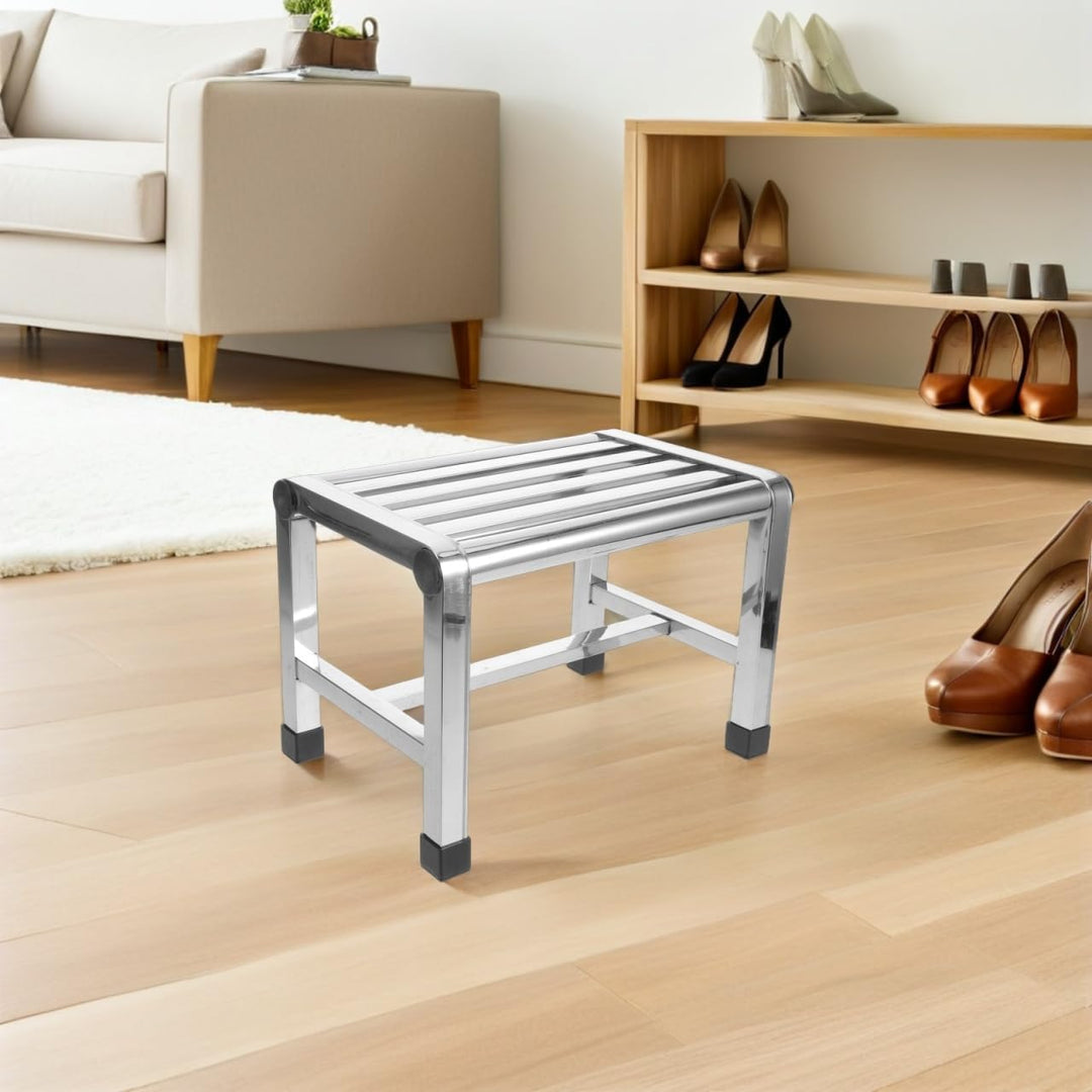 Ciieeo Duschhocker Aus Edelstahl Wasserdicht Kleiner Metallhocker Für Badezimmer Und Küche Rutschfes