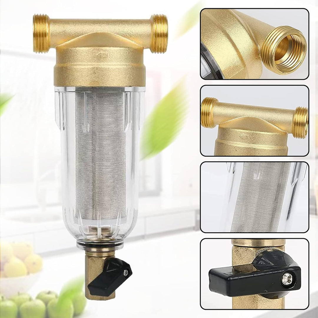 Ausspülbarer Feinfilter, vorfilter, Wasserhahn Wasserfilter Wasser, Vorfilter Sedimentfilter, Spin D