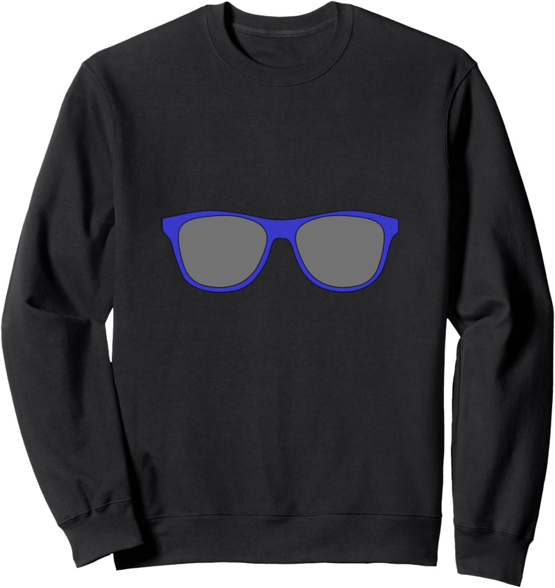 Blaue Sonnenbrille Sweatshirt