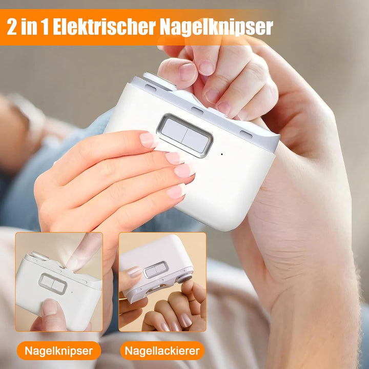 Elektrischer Nagelknipser, 2 in 1 Baby Nagelfeile Elektrisch, Elektrische Automatischer Nagelknipser
