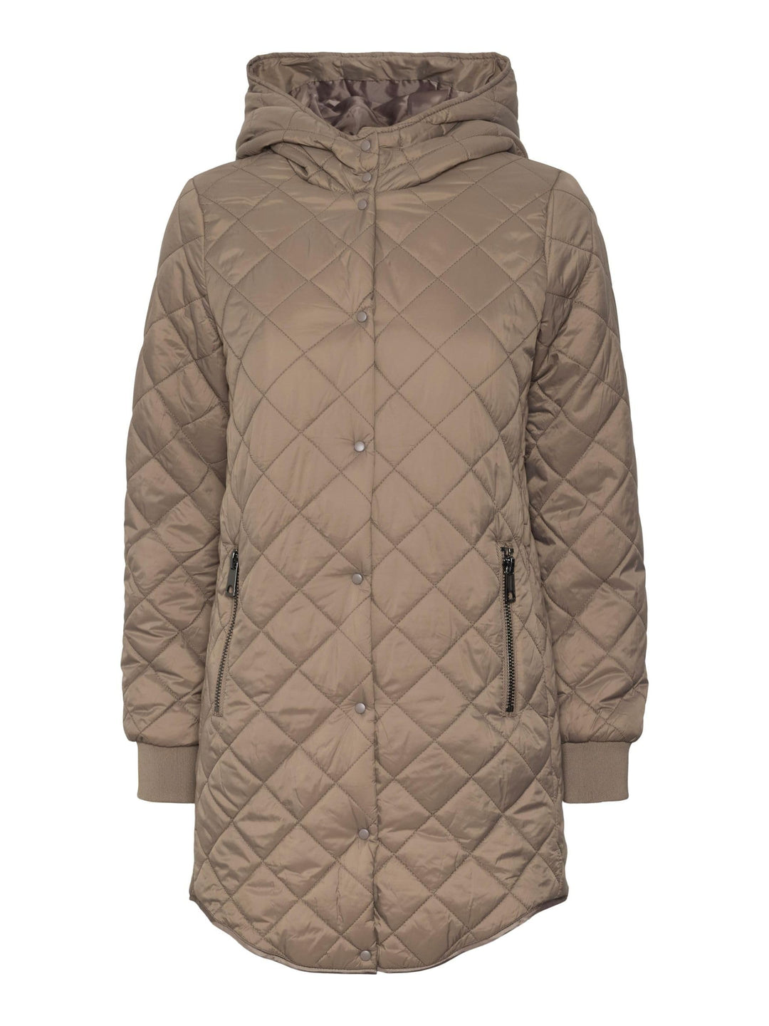 Vero Moda Female Mantel VMHAYLE Steppjacke Fossil XS, Fossil XS