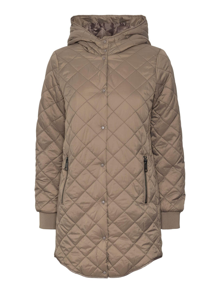 Vero Moda Female Mantel VMHAYLE Steppjacke Fossil XS, Fossil XS