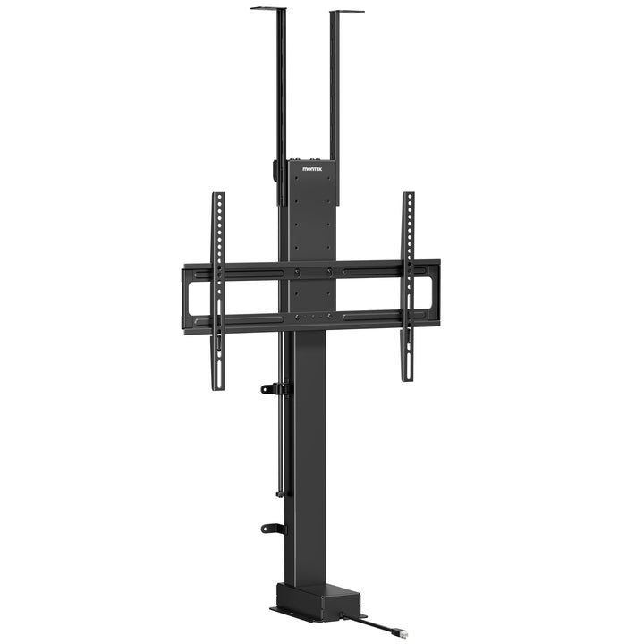 monTEK TV Lift Elektrisch für 43-88 Zoll Fernseher bis 60 kg, Motorisierte TV Halterung mit Funkfern