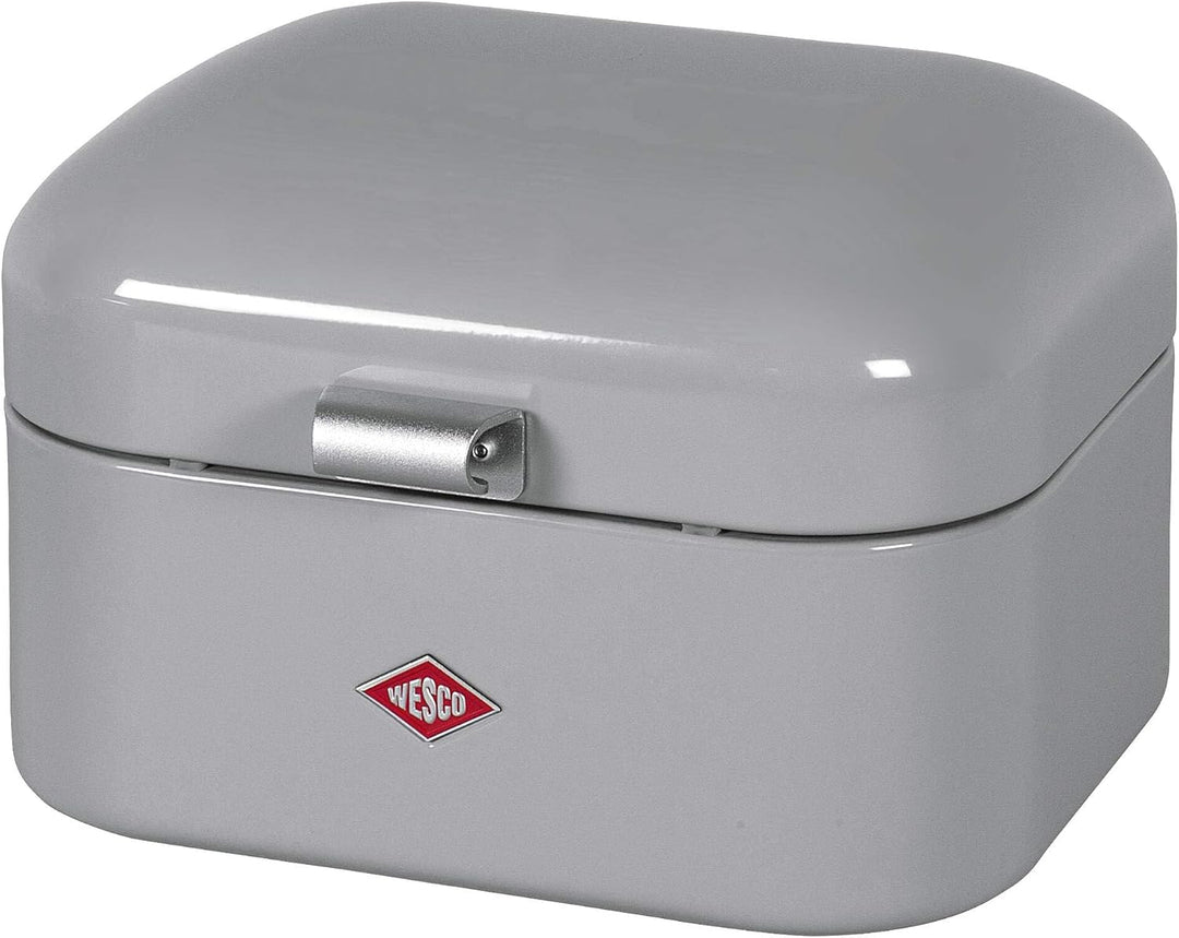 Wesco 235 101 Single Grandy Brotkasten cool grey 22 x 28 x 17cm (L/B/H), Edelstahl, 22 x 26,8 x 17,5