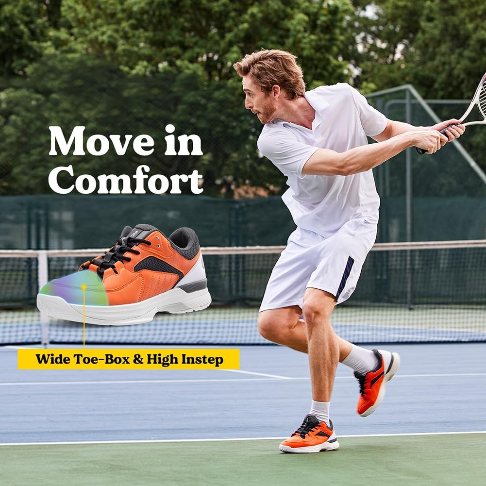 FitVille Extra Weit Tennisschuhe Damen Breit Hallenturnschuh Atmungsaktiv Training Schuhe für Tenni