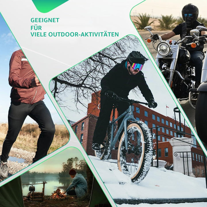 ROCKBROS Fahrrad Jacke/Hose Winter Thermo Fahrradbekleidung Hohe Sichtbarkeit &amp; Winddicht Softshellj
