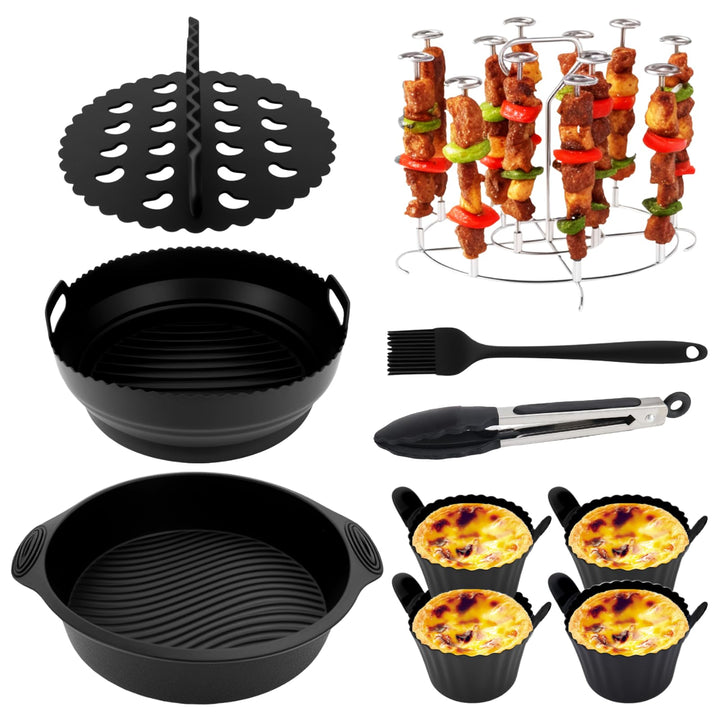 TYBYBB Heissluftfritteuse Zubehör Set kompatibel mit Ninja AF160EU AF150EU AF161EU COSORI Philips Ai