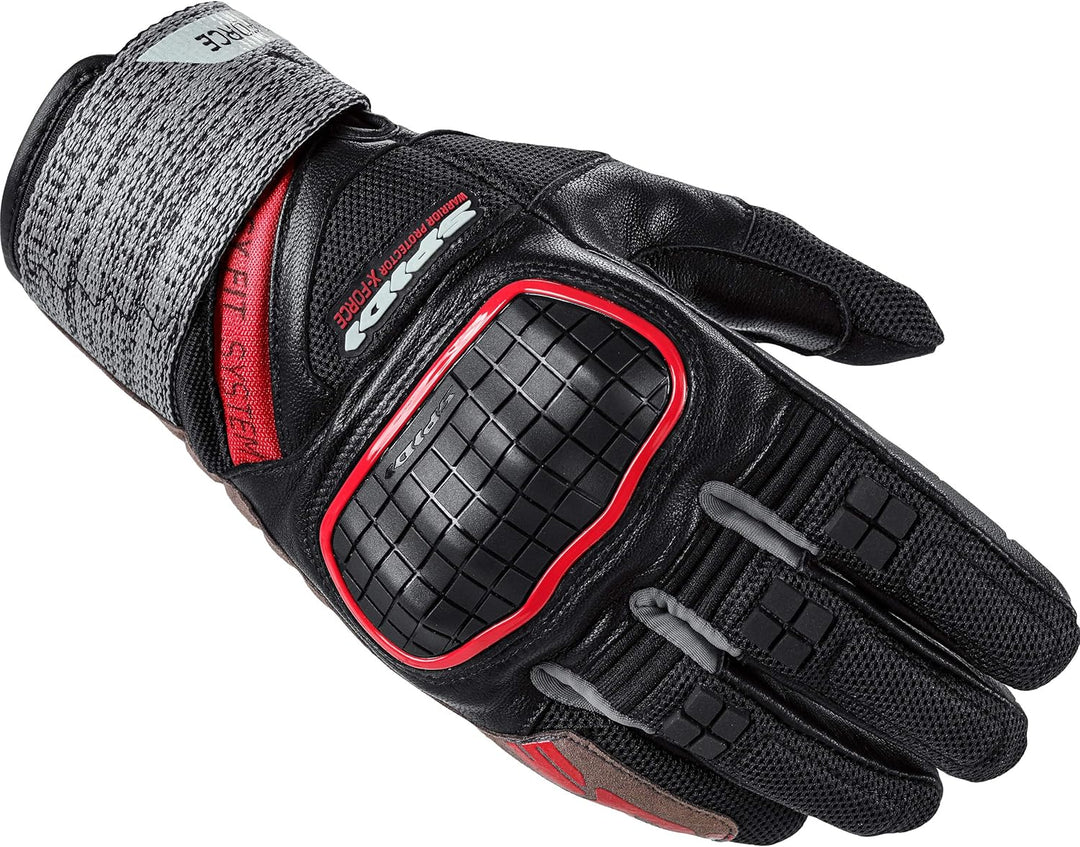 SPIDI X-Force Handschuhe (Black/Red,L)