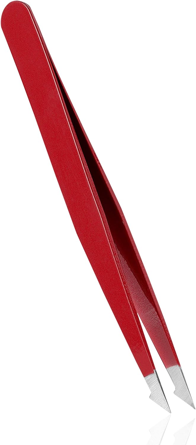Rubis Pinzette Evolution 2in1 - spitz, schräg und fein - Splitterpinzette für eingewachsene Haare un