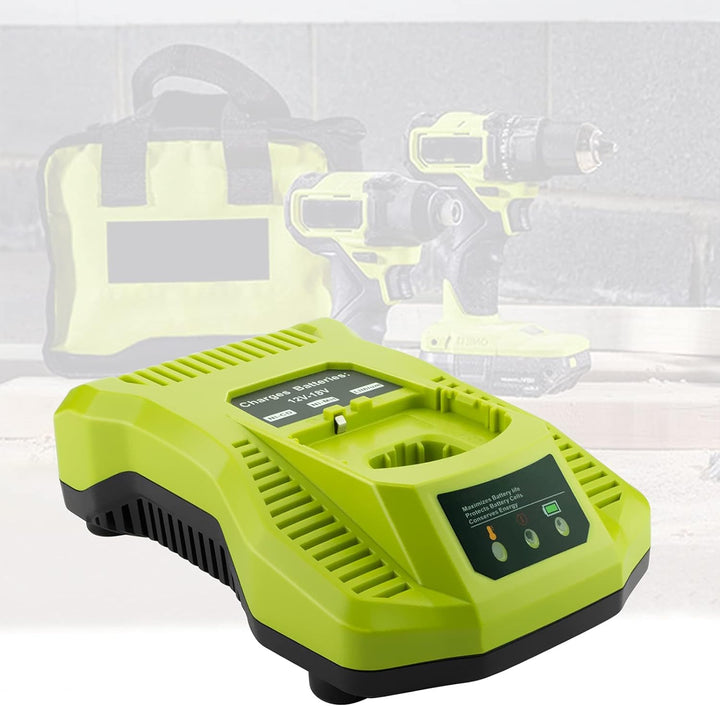 Gooality Ersatz P117 Ladegerät für Ryobi 12V-18V Ni-Cd Ni-MH Li-Ionen Akku P100 P101 P102 P103 P104