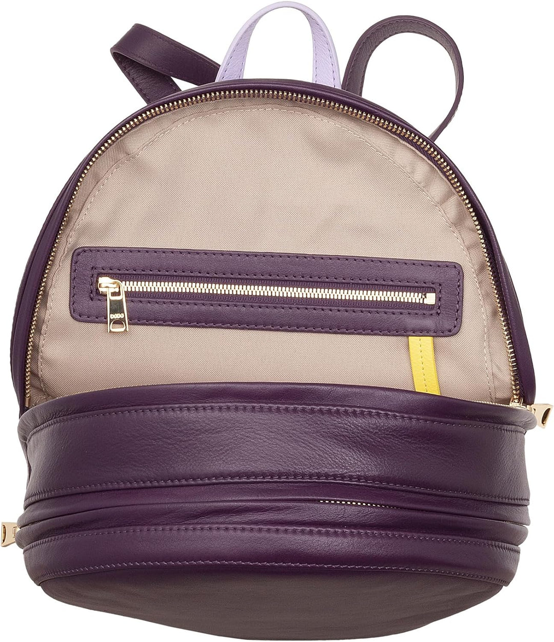 DUDU Rucksack Damen Bunt Sommerlich aus weichem Leder Rucksack Multicolor mit doppeltem Reissverschl