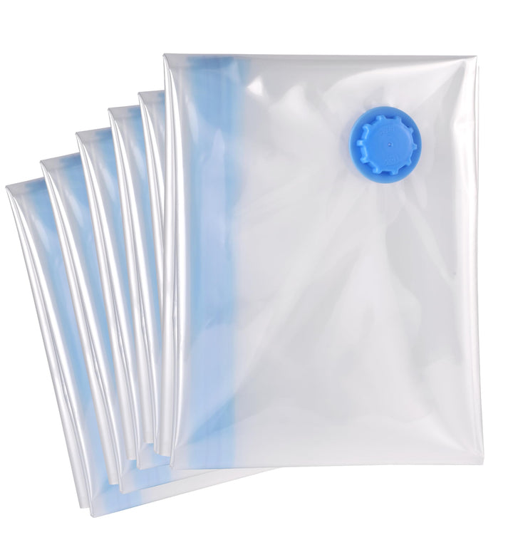 Die XXL Vakuumbeutel für Kleidung und Bettdecken von figg (6er Set - 100x80cm*) - 6 XXL Vakuumierbeu