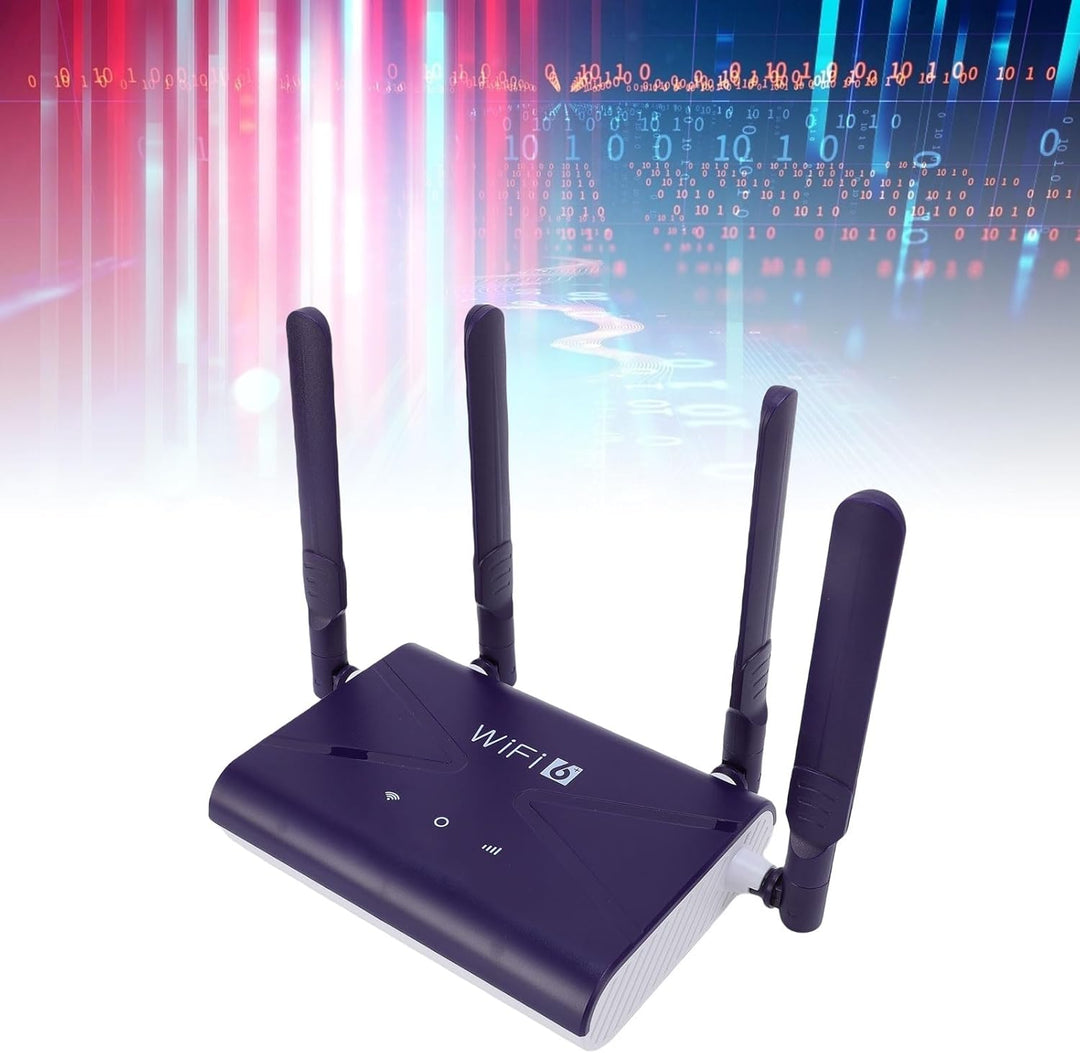 WiFi6-Router 300 Mbit/s 4G 5G CPE LTE-Router mit SIM-Kartensteckplatz 4 Antennen für Telefon Laptop