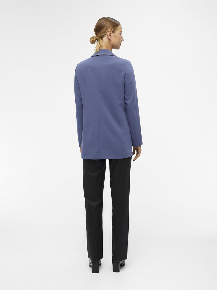 Object Damen Objsigrid L/S Blazer Noos Blazer 34 Blue Indigo, 34 Blue Indigo