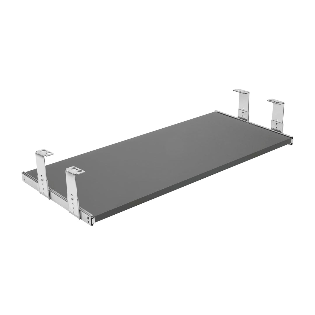 FIX&EASY Tastaturauszug Up&Down-XL, Tastaturablage 800X400mm anthrazit Dekor Auszugschienen mit Einr