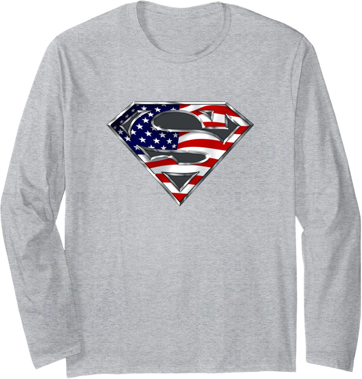 Superman All-American Shield Langarmshirt