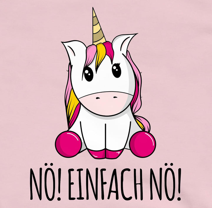 Shirtracer - Kinder Hoodie Jungen Mädchen - Statement Sprüche - Nö! Einfach Nö! Einhorn Unicorn Lust