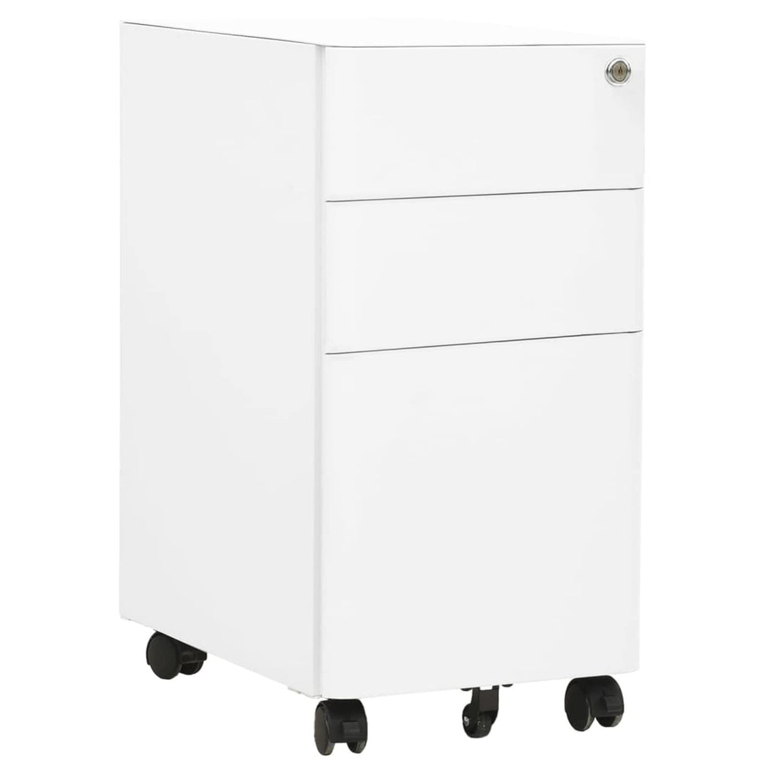 Tidyard Aktenschrank mit Rollen Büroschrank Schubladenschrank Stahlschrank Universalschrank Schrank