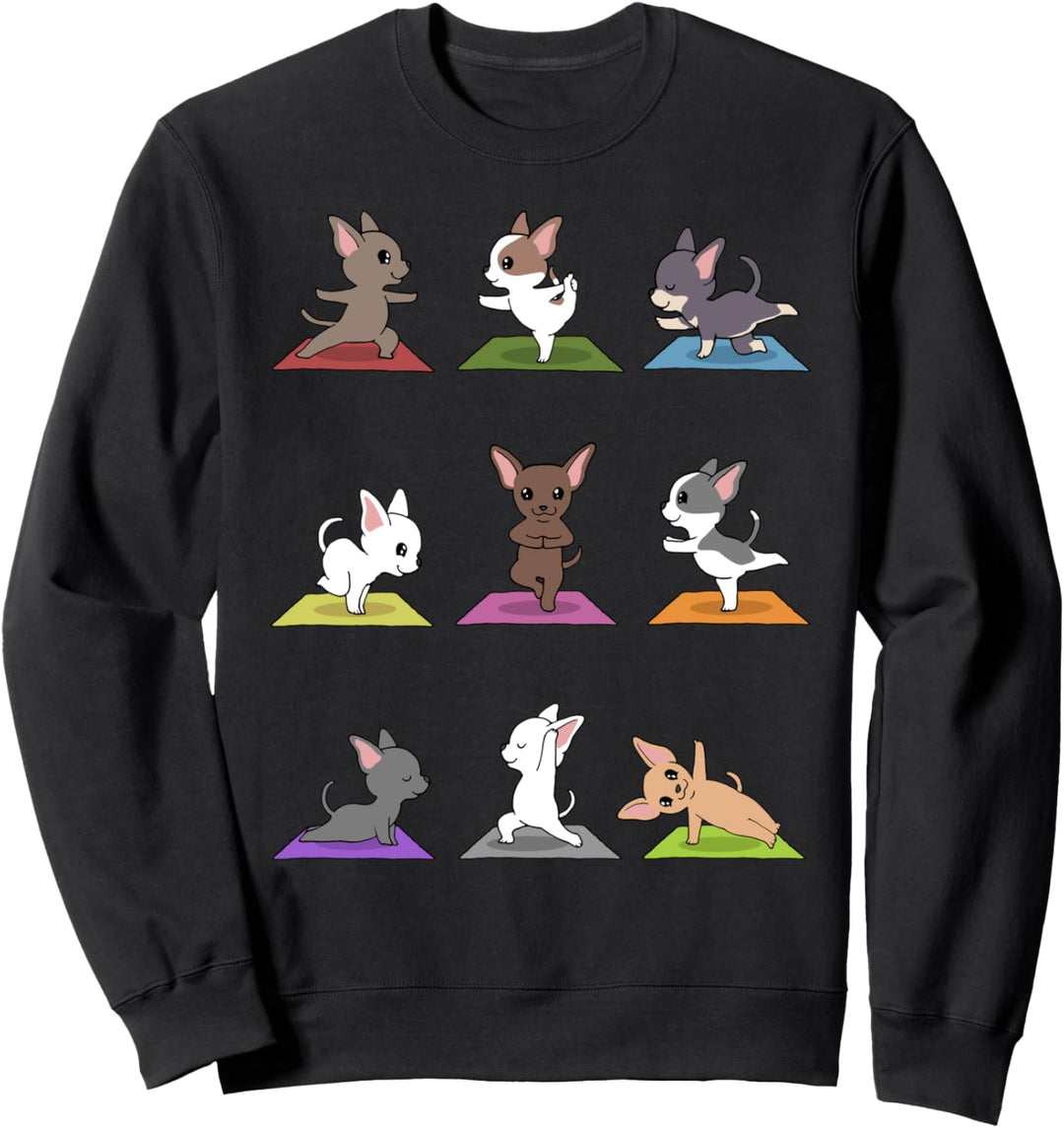 Chihuahua Yoga für einen Yoga Workout Fan Sweatshirt