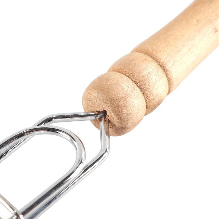 Fischgrillhalter, Fischzange Zum Grillen, Gegrillter Fisch Mit Holzgriff Und Dickem BBQ-Grill