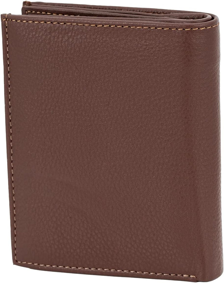 LINDENMANN Portemonnaie Herren Leder/Geldbeutel Herren, Rindleder, braun