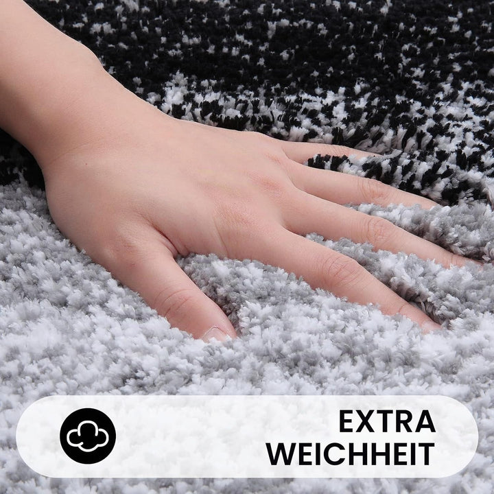 Homaxy Weich Badezimmerteppich 40x120 cm, rutschfest waschbar Badematte Flauschige Hochflor Badteppi