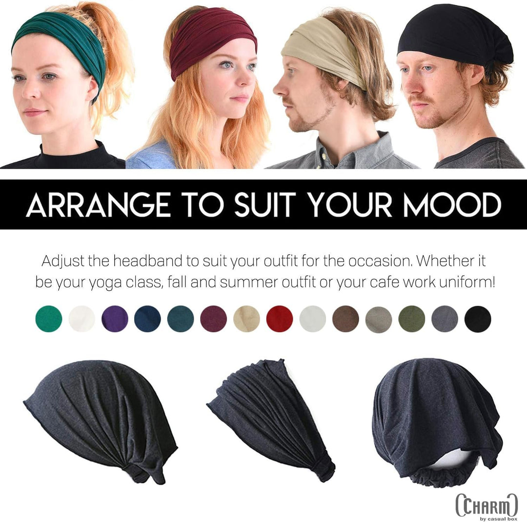 CHARM Stirnband Herren Bandana Damen - Kopftuch Herren Hair Band Men Headband Damen Piraten Haarband