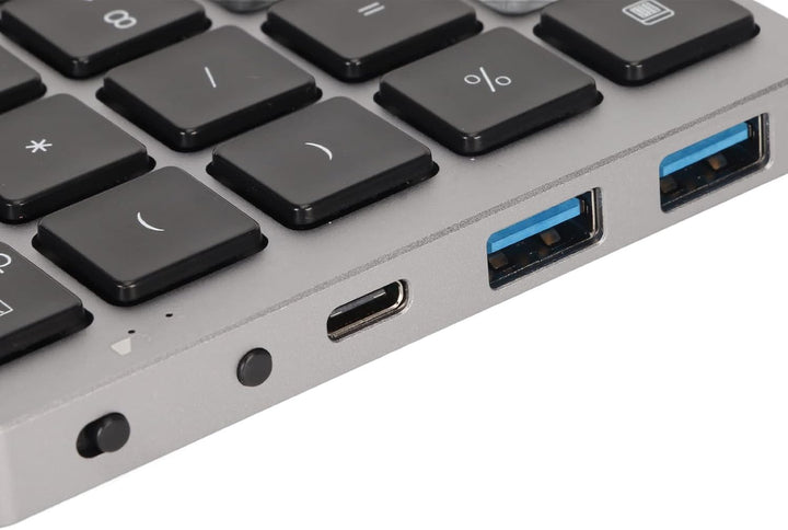 Bewinner Drahtlose Nummernblöcke, USB Bluetooth Nummernblock, 28 Tasten, Tragbare Finanzbuchhaltung,