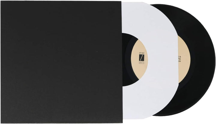 BIG FUDGE Pro Blank Schallplatten Hüllen - 7" x Schwarz - 20 Vinyl LP Schutzhüllen 400 g/m² - Kompat