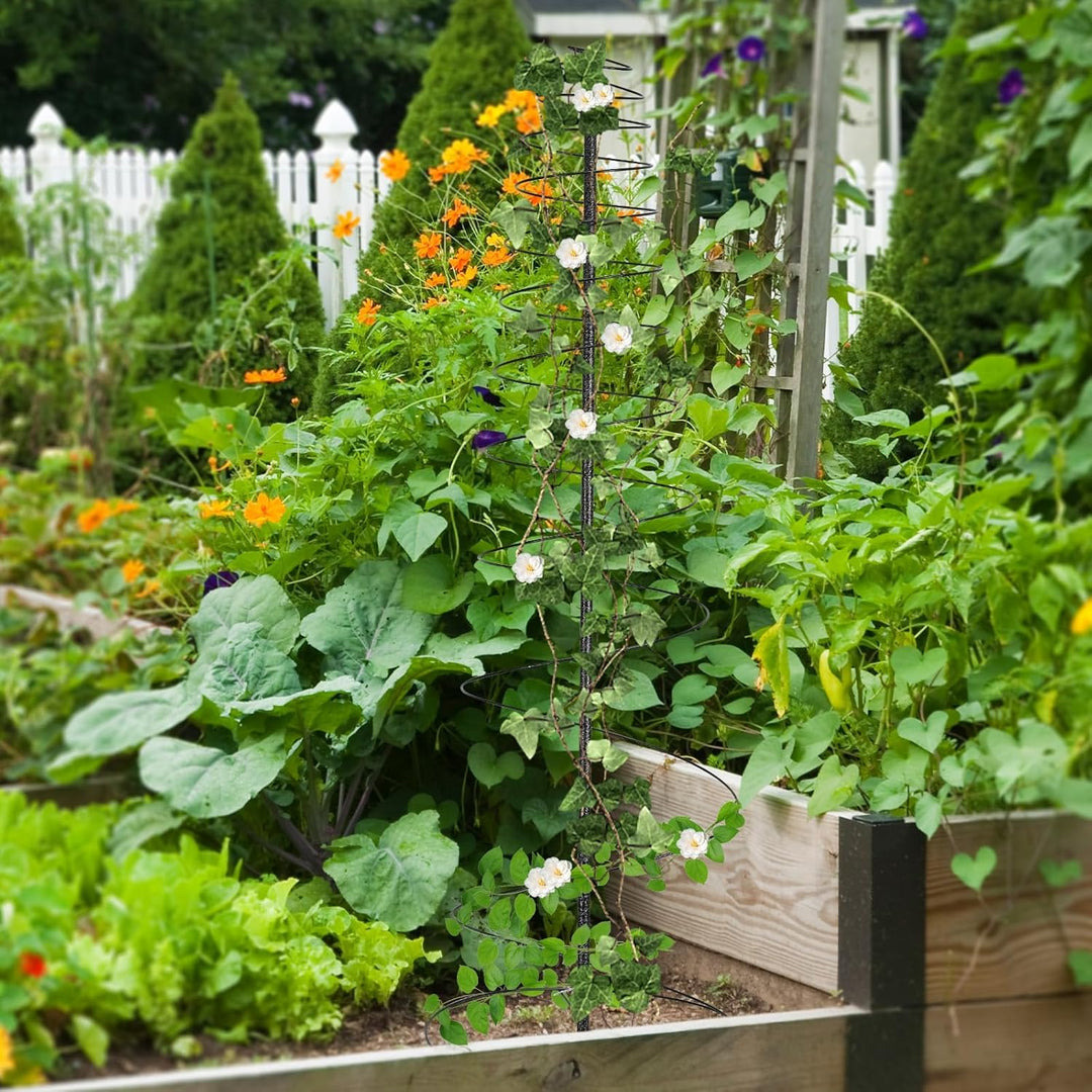 Garten Rankhilfe aus Metall Rankgitter, 120cm 2 Stück Pflanzen Rankhilfe Metall Garten Rankgitter fü