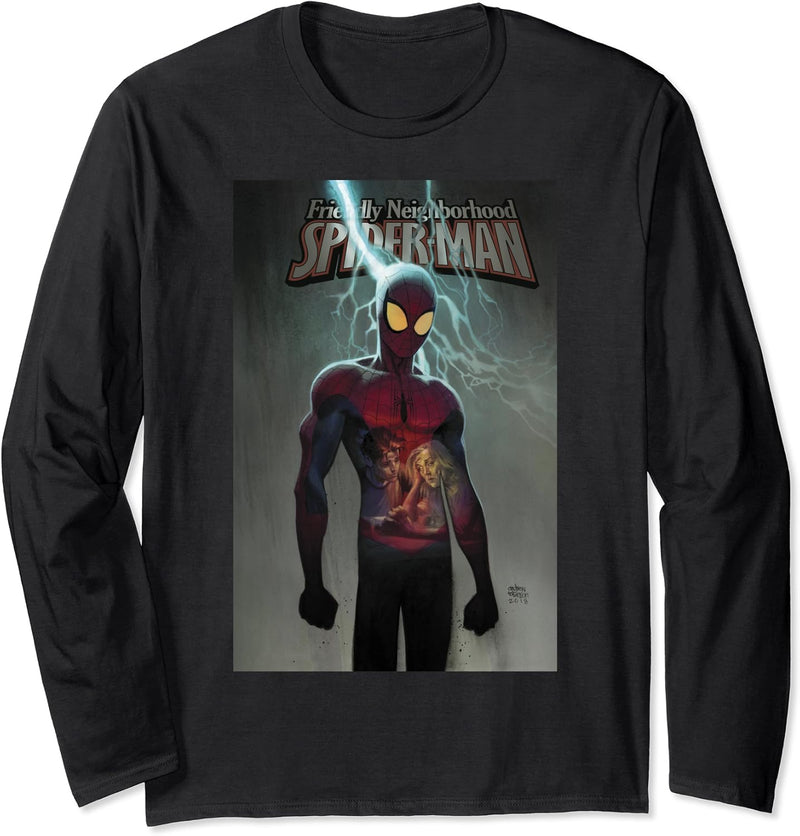 Marvel Spider-Man Lightning Strike Cover Langarmshirt