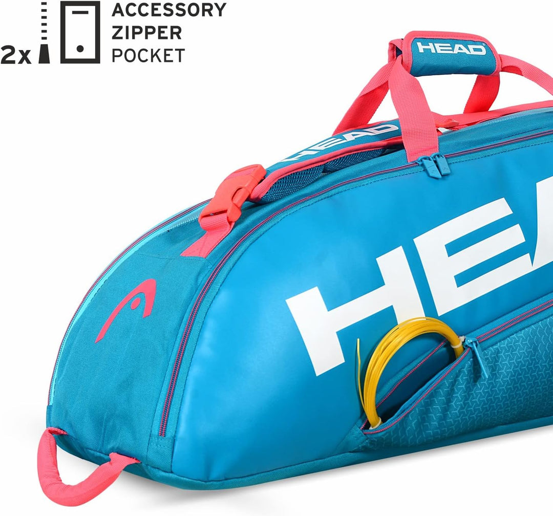 HEAD Tour Team 6r Combi Tennistasche 6R Blau/Pink, 6R Blau/Pink