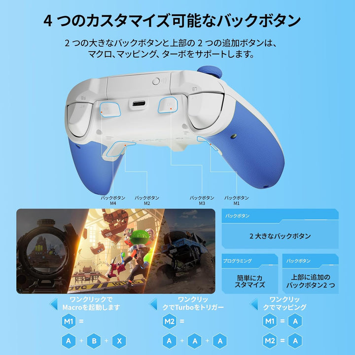 Black Shark PC-Controller, BIGBIG WON Rainbow 2 SE Wireless Controller Motion Control, Hall-Effekt-T