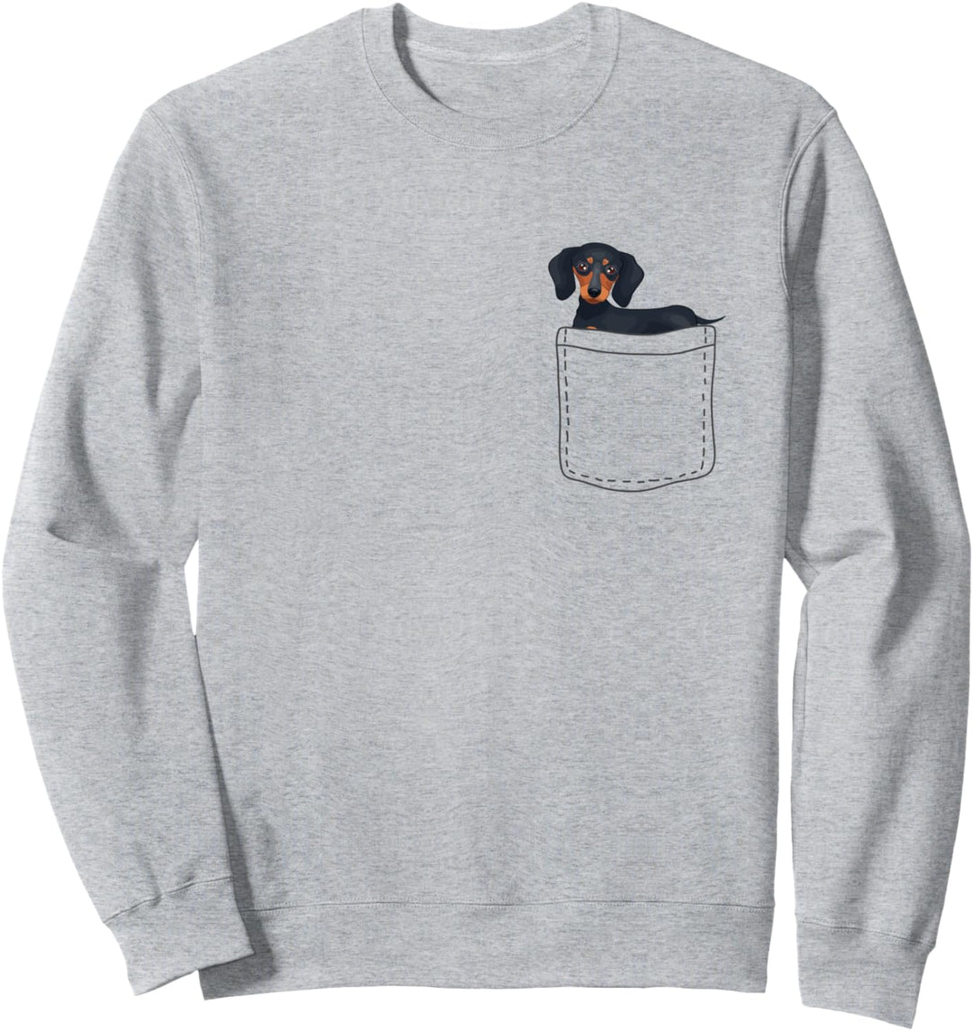 Süsser Dackel in der Tasche, Dachshund, Dackel Sweatshirt