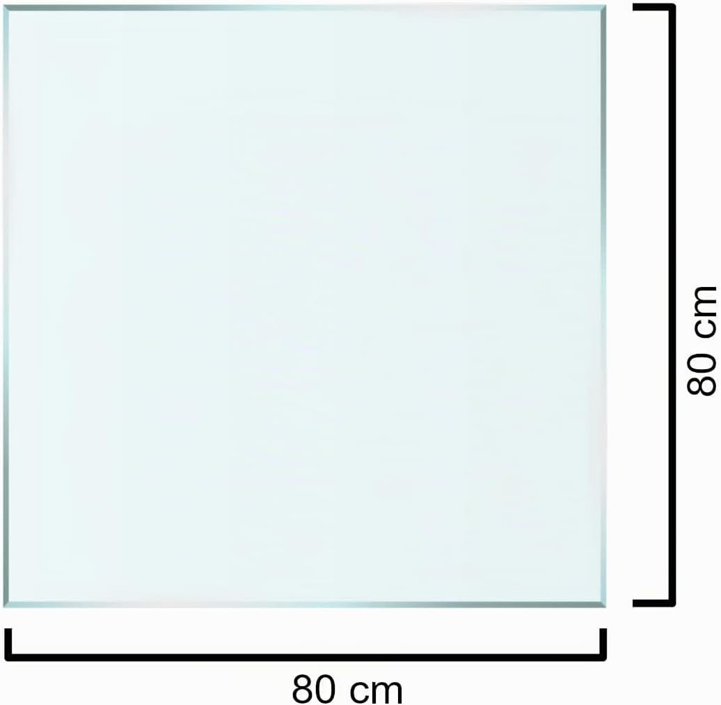 Euro Tische Glasplatte für Kaminofen - Glasscheibe mit 6mm ESG Sicherheitsglas - perfekt geeignet al