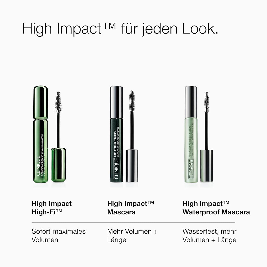 Clinique High Impact Waterproof Mascara 02 Black/Brown, 1er Pack (1 x 8 ml) Schwarz/Braun 8 ml (1er