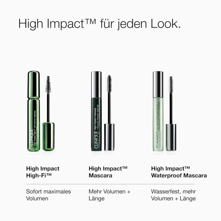 Clinique High Impact Waterproof Mascara 02 Black/Brown, 1er Pack (1 x 8 ml) Schwarz/Braun 8 ml (1er