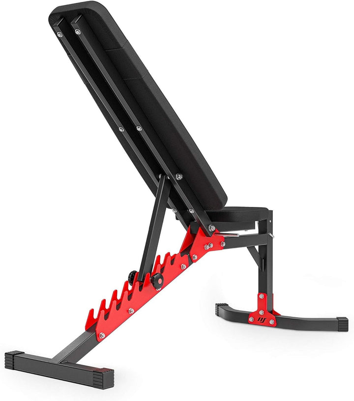 Marbo Sport, Drückbank, Hantelbank, Verstellbare Trainingsbank MH-L115, Press Bank, Weight Bench, Ad